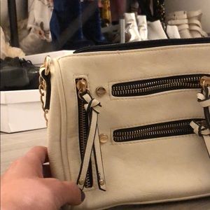 Boutique white bag within chain strap